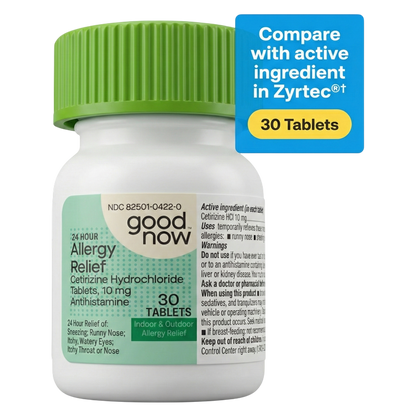 Goodnow 24-Hour Allergy Relief Cetirizine HCl 10mg -30ct