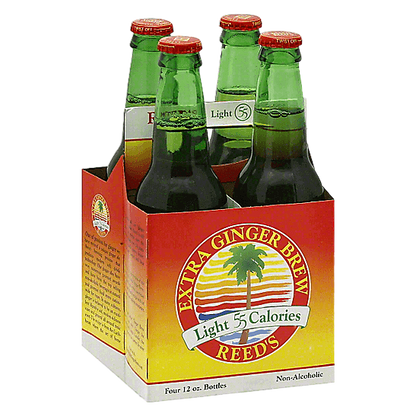 Reeds Extra Ginger Brew Light 4pk 12oz Can