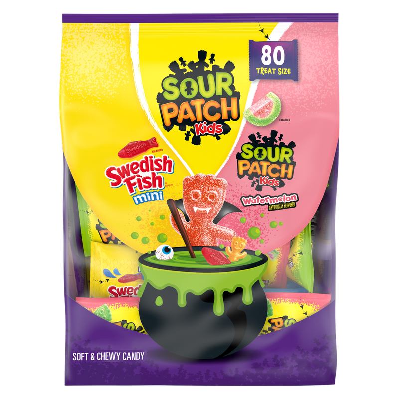 Sour Patch Kids, Watermelon, Swedish Fish Variety Bag, 80ct