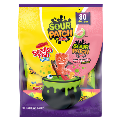 Sour Patch Kids, Watermelon, Swedish Fish Variety Bag, 80ct