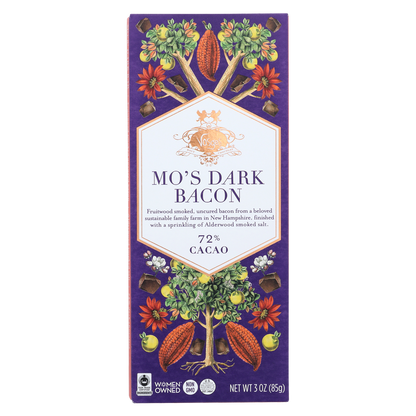 Mo's Dark Chocolate Bacon Bar 3oz