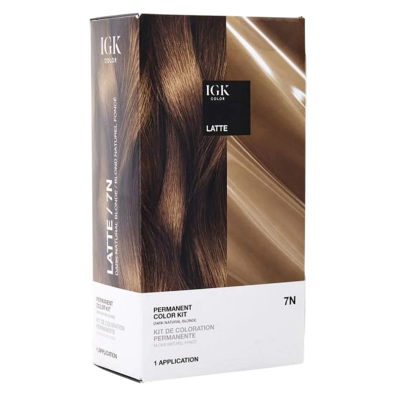 IGK PERMANENT COLOR KIT Latte- Dark Natural Blonde 7N
