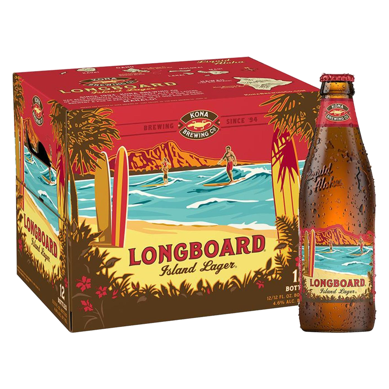 Kona Longboard Island Lager 12pk 12oz Btl 4.6% ABV