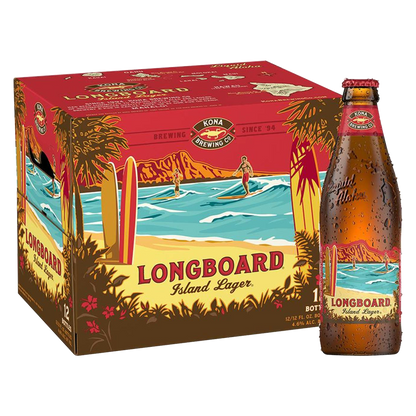 Kona Longboard Island Lager 12pk 12oz Btl 4.6% ABV