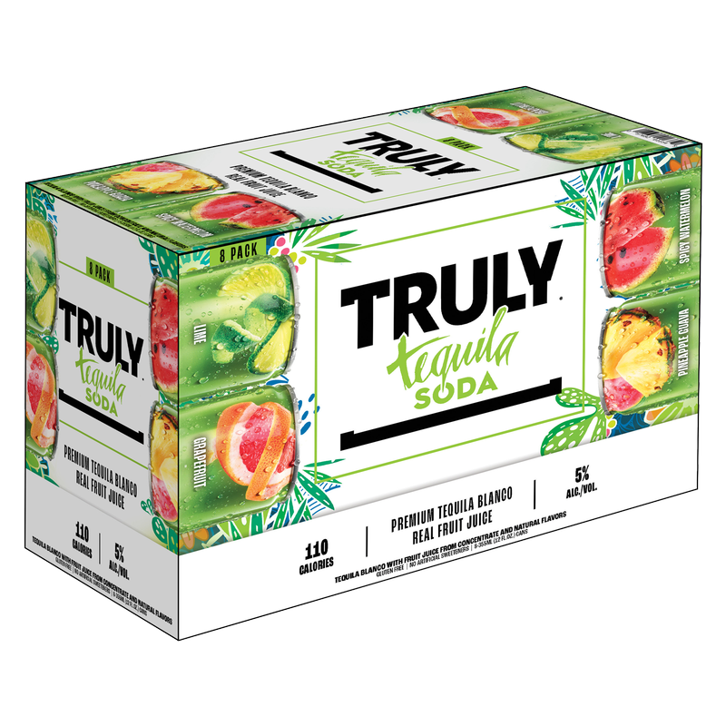TRULY Tequila Soda Variety 8pk 5% ABV
