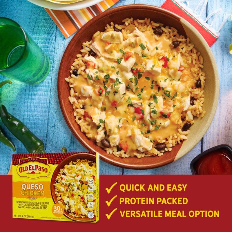 Old El Paso Queso Chicken with Rice Bowl 9oz