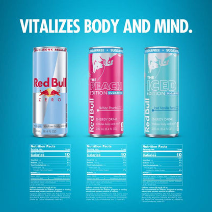 Red Bull Zero Sugar Variety Pack 12pk 8.4oz Can
