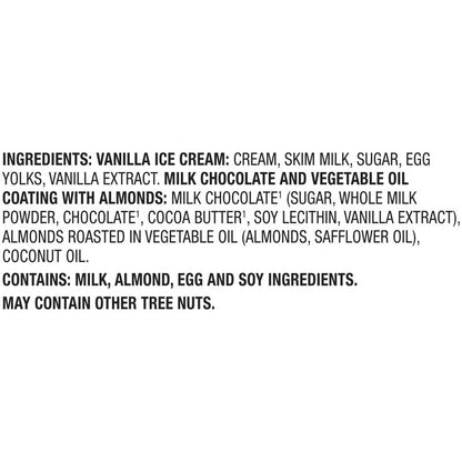 Haagen Dazs Vanilla Milk Chocolate Almond Ice Cream Bars, 3ct