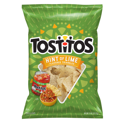 Tostitos Hint Of Lime Flavored Tortilla Chips 11oz