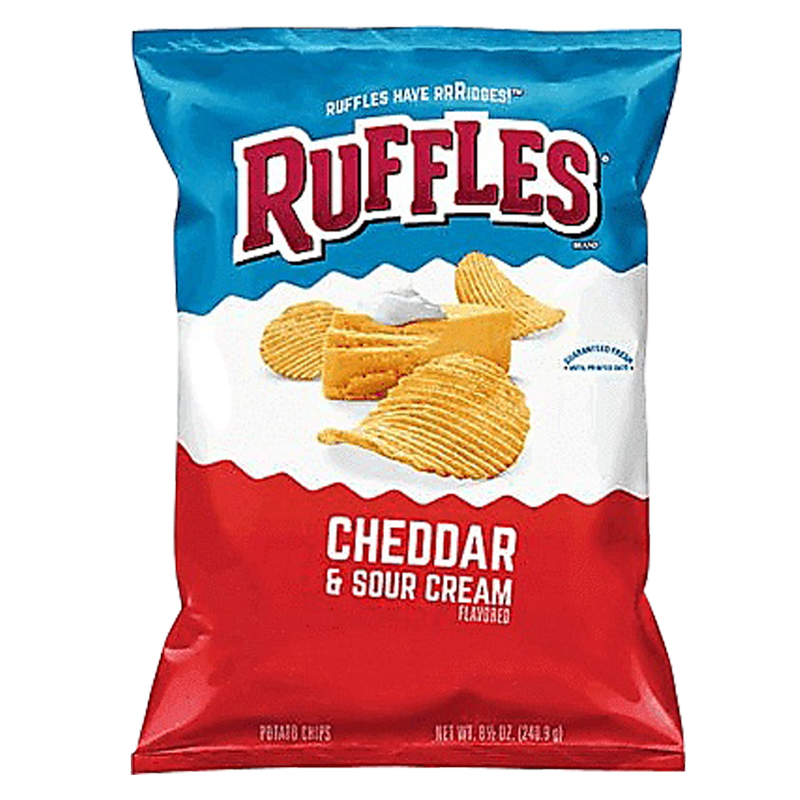 Snyder Plain Ruffles Ruffles Cheddar & Sour Cream 13oz - Ruffles – BevMo!