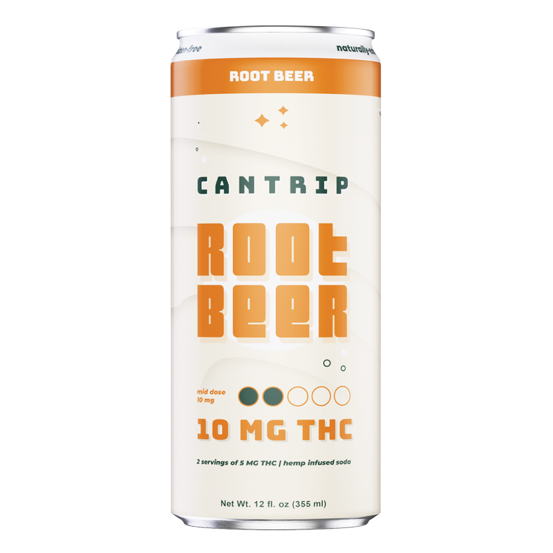 Cantrip Rootbeer 10mg THC Soda 4pk 12oz Can