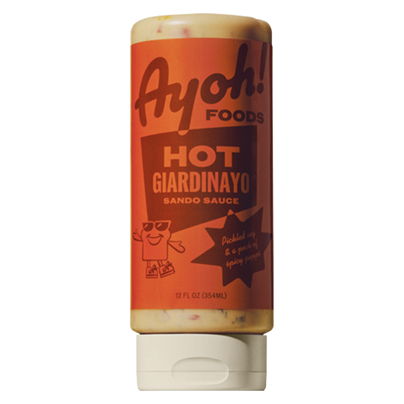 Ayoh! Hot Giardinayo Mayo Sando Sauce, 12oz. By Molly Baz