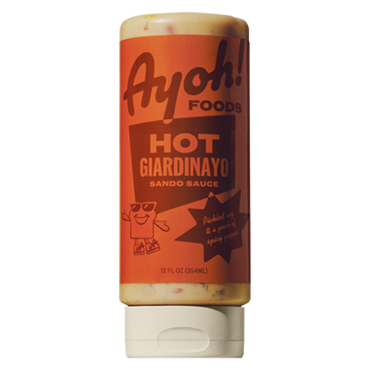 Ayoh! Hot Giardinayo Mayo Sando Sauce, 12oz. By Molly Baz