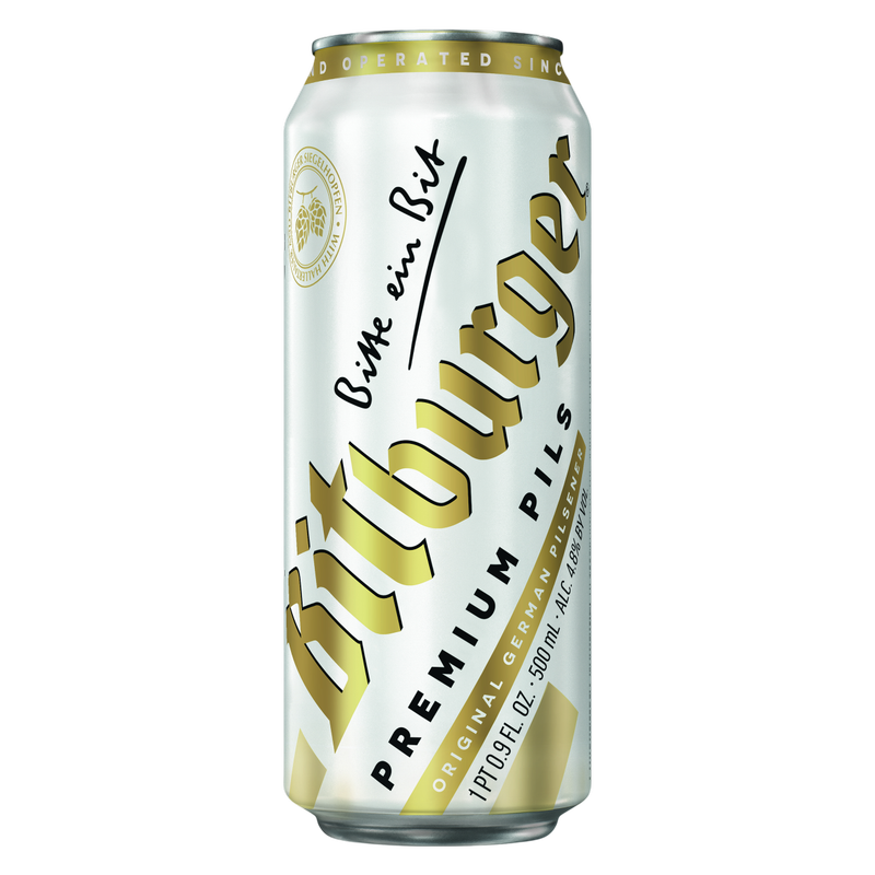 Bitburger Pilsner 4pk 16.9oz Can 4.8% ABV