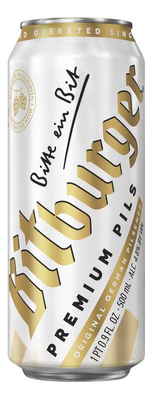 Bitburger Pilsner 4pk 16.9oz Can 4.8% ABV