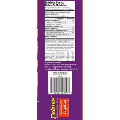 Delimex Chicken Taquitos 23ct 23oz