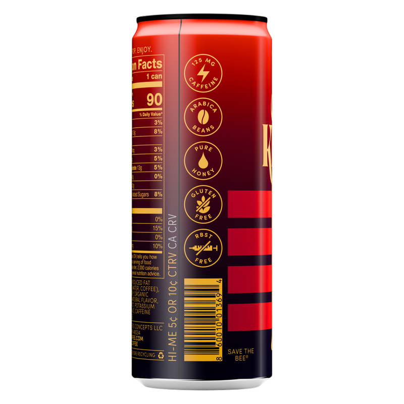 Beekeeper Coffee Hot Honey Cold Brew 8oz Can