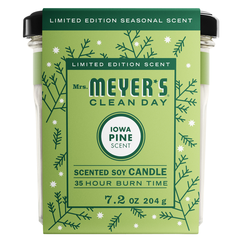 Mrs. Meyer's Clean Day Scented Soy Candle in Iowa Pine 7.2 Ounce Candle