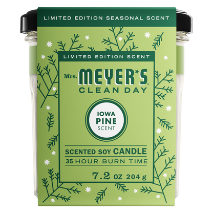 Mrs. Meyer's Clean Day Scented Soy Candle in Iowa Pine 7.2 Ounce Candle
