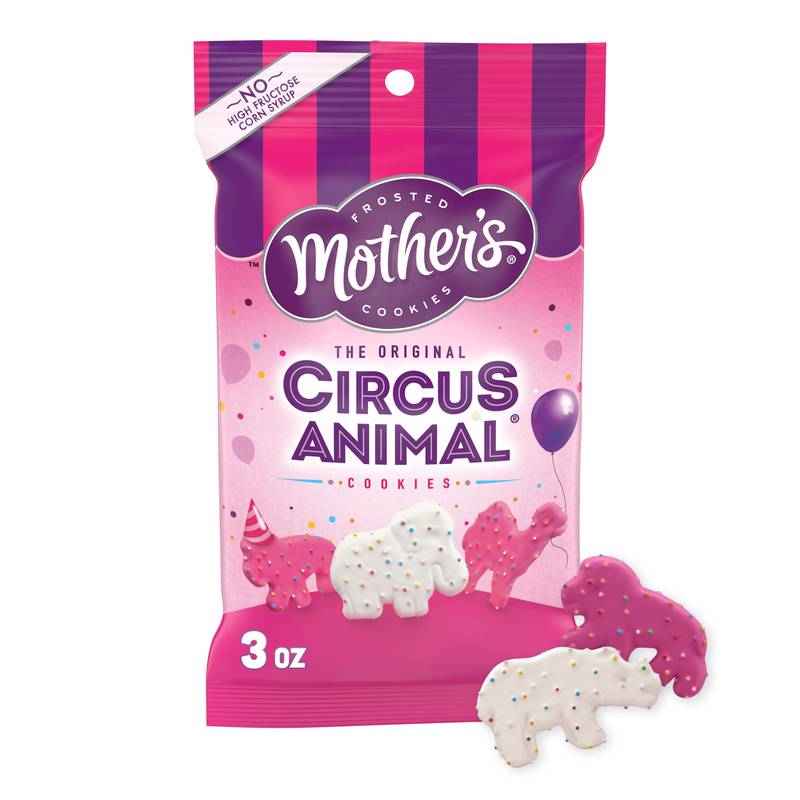 Mother’s Original Circus Animal, Frosted Cookies, 3 oz Bag