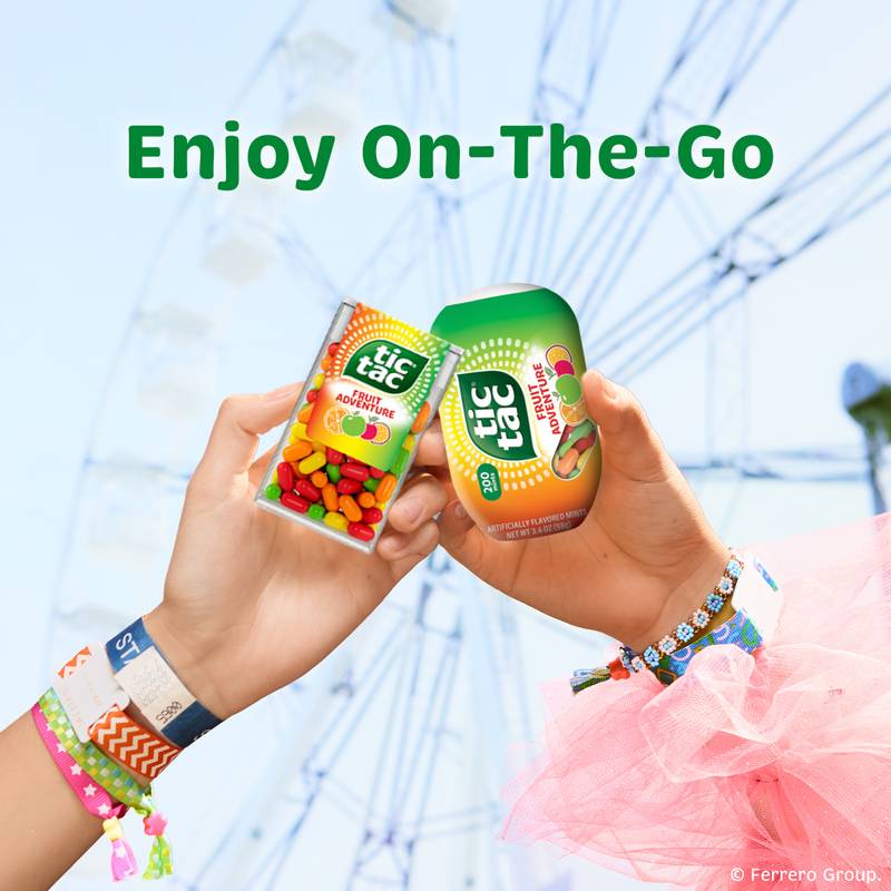 Tic Tac Fruit Adventure Mints, On-The-Go Refreshment, 1.7 oz
