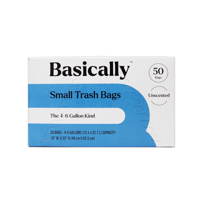 Basically Bathroom Trash Bags, 50ct (4-6 Gallon)