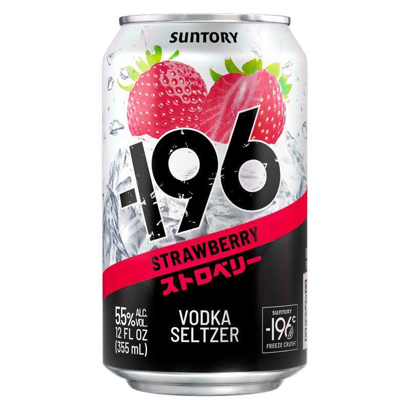 -196 Strawberry Vodka Seltzer 355ml Can