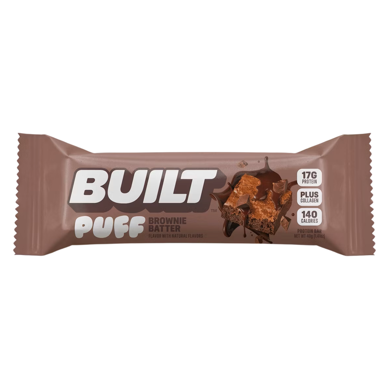 BUILT Puff Brownie Batter Protein Bar, 1.41 oz