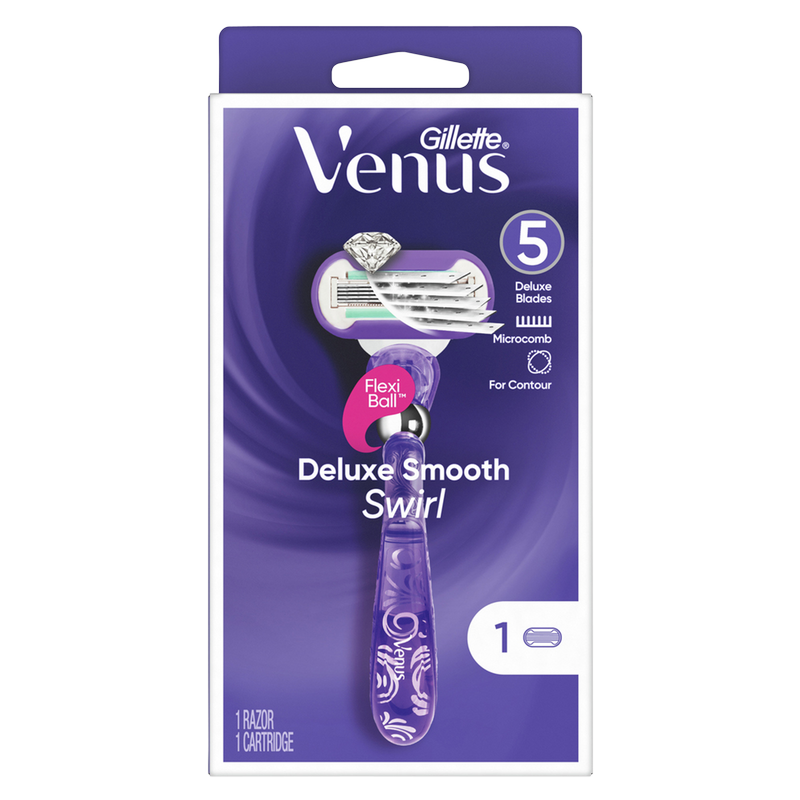 Gillette Venus Deluxe Smooth Swirl 5-Blade Razor