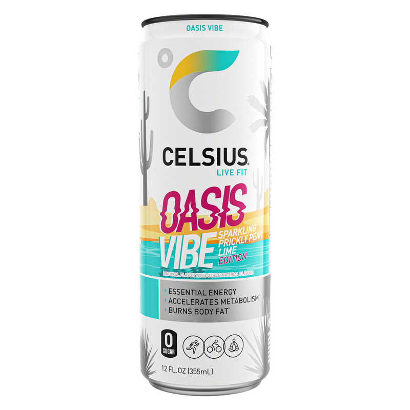 CELSIUS Sparkling Oasis Vibe Energy Drink 12oz Can