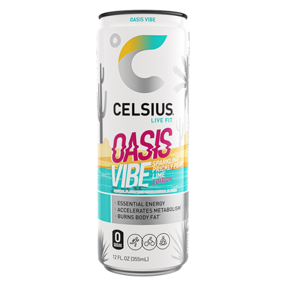 CELSIUS Sparkling Oasis Vibe Energy Drink 12oz Can