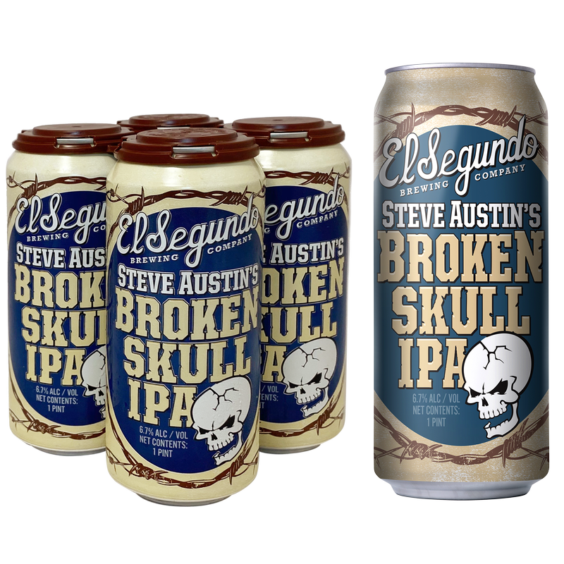 El Segundo Brewery Steve Austin's Broken Skull IPA 4pk 16oz Can 6.7%