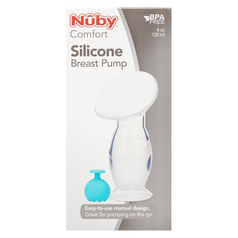 Nuby Comfort Portable & Lightweight Breast Pump with Sealing Plug