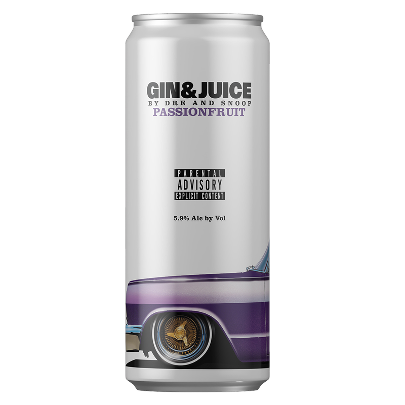 GIN & JUICE Passionfruit 4pk 355ml Can 5.9% ABV - Gin & Juice – BevMo!