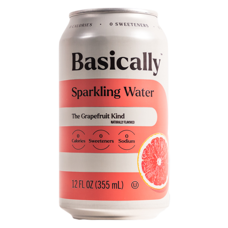 Basically Grapefruit Sparkling Water - 8pk