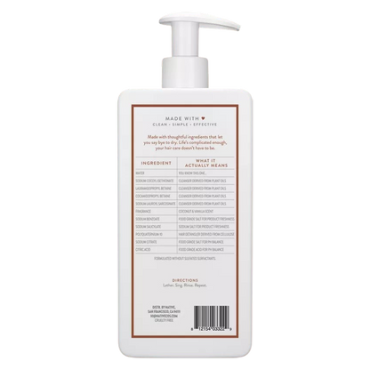 Native Shampoo, Coconut & Vanilla, 16.5 fl oz