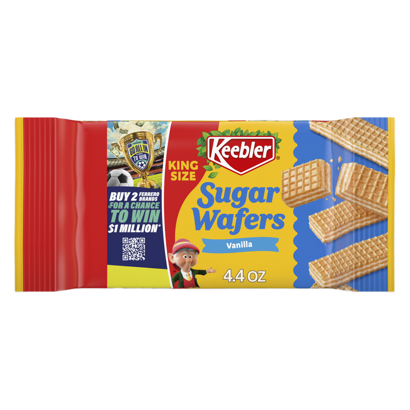 Keebler Vanilla Sugar Wafers, King Size,  4.4 oz
