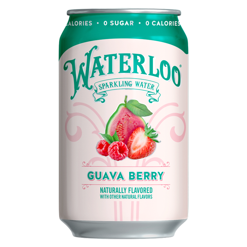 Waterloo 12pk Guava Berry Sparkling Water 12oz Cans