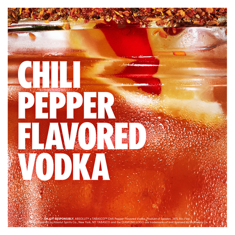Absolut Tabasco Chili Vodka 750ml