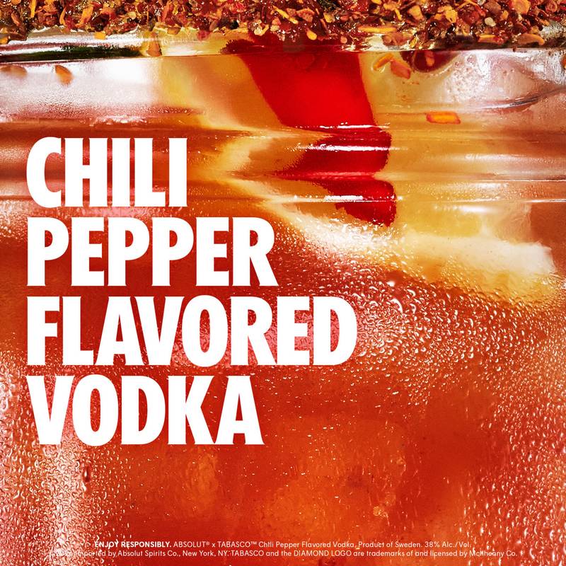 Absolut Tabasco Chili Vodka 750ml - Absolut – BevMo!