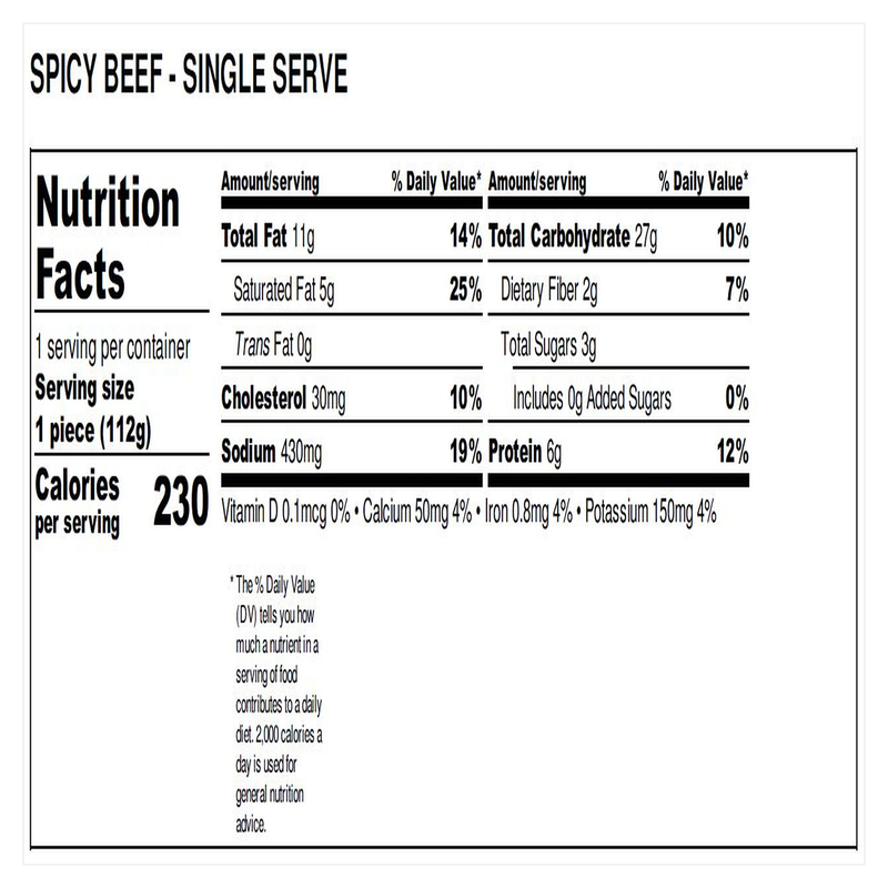 Cocina 54 Spicy Beef Empanada 4oz