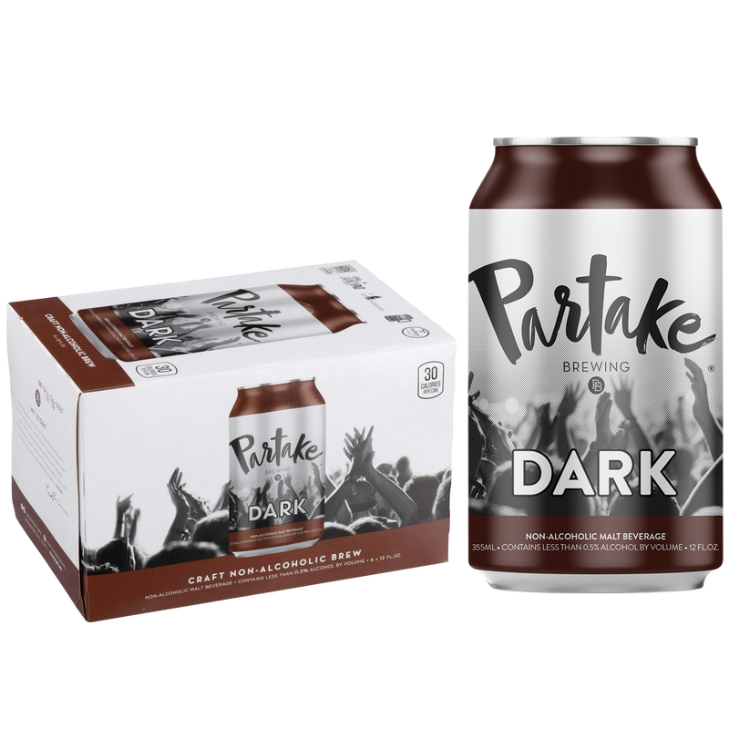 Partake Brewing Dark Non-Alcoholic 6pk 12oz Can 0.5% ABV