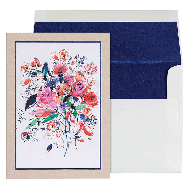 NIQUEA.D "Fine Art Floral" Blank Greeting Card 5x7 inches