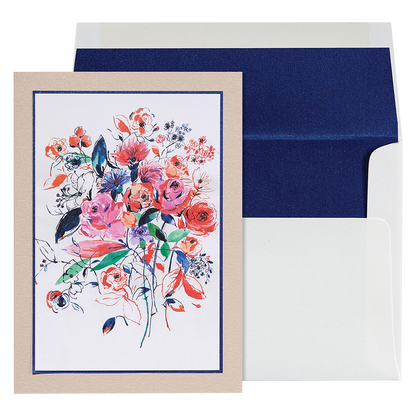 NIQUEA.D "Fine Art Floral" Blank Greeting Card 5x7 inches