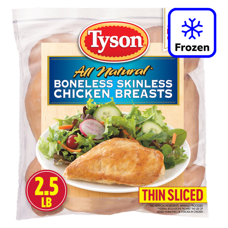 Tyson Chicken Breasts (Frozen) - 2.5lb