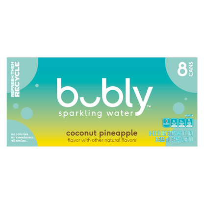 Bubly Coconut Pineapple 8pk 12oz Can