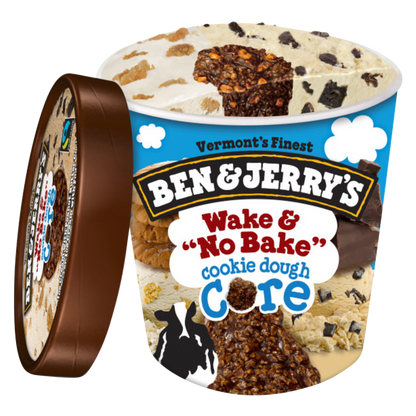 Ben & Jerry's Wake & No Bake Cookie Dough Core Ice Cream 16oz