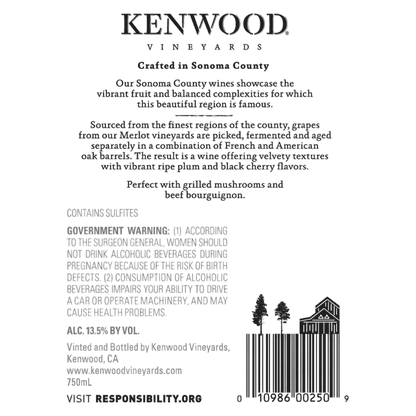Kenwood Merlot 750ml