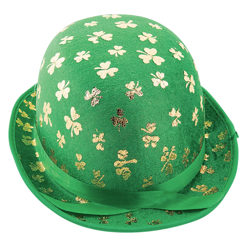 Gold Shamrock Derby Hat 1ct