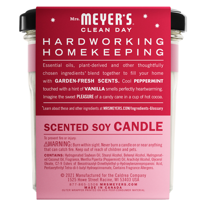 Mrs. Meyer's Clean Day Scented Soy Candle in Peppermint 7.2 Ounce Candle